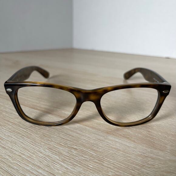 Ray-Ban RB2132 New Wayfarer 902 Sunglasses Tortoise Frames Only 52-18 Italy - Picture 2 of 8